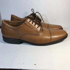 Collection by Clarks Men Oxfords  Brown Soft Cushion Cap Toe Shoes 12